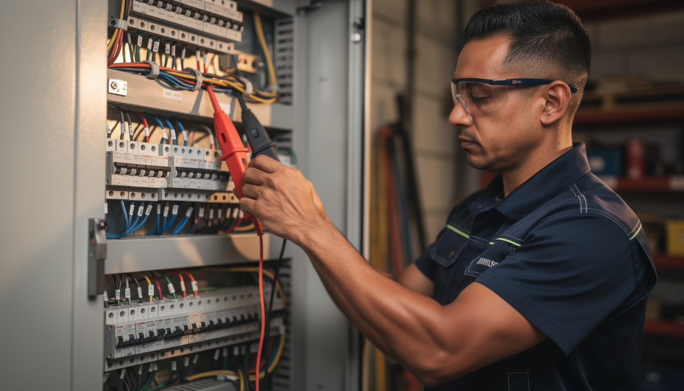 Medición de consumos en tablero eléctrico industrial